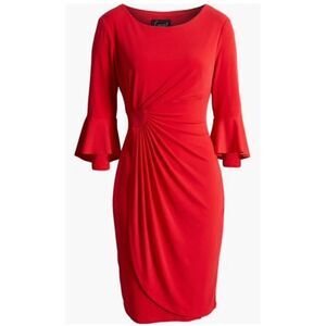 Elegant Connected Apparel Orange Dress Sz 16